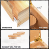 Cocktail Old Fashioned Custom Smoking Accessories Bamboo Wooden Storage Stash Jar Box Stoner Kit Set with Lock