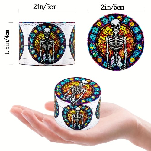 Custom Logo Metal Creative Pattern Herb Grinder Tobacco Grinder Four Layer Tobacco Grinder