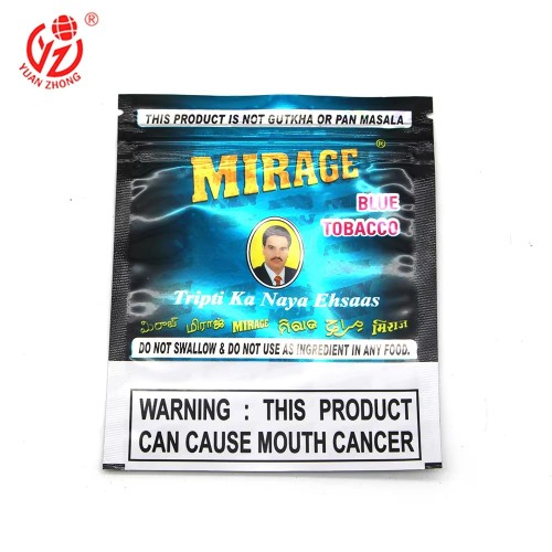 Custom Size PET Plastic Zipper Top Sealing Leak-Proof 50g Amber Leaf Tobacco Packaging Bag
