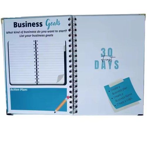 Customised Branded Notebook PVC Spiral Hardcover Journal Planner/desk Appointment 3 Ring Binder Journal Print Book