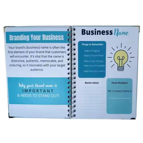 Customised Branded Notebook PVC Spiral Hardcover Journal Planner/desk Appointment 3 Ring Binder Journal Print Book
