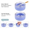 Wholesale Top Sale Glass Ashtray with Non-slip Silicone Bottom Cover Custom Logo Silicone Cigar Ashtray