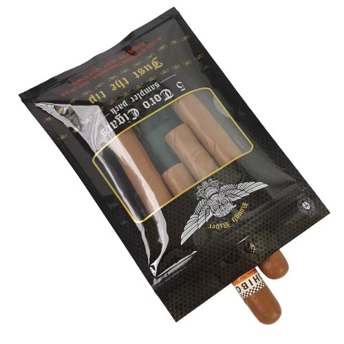 Custom Design Plastic Humidity Cigar Bags Cigar Packaging Bag with Built-in Humidifier Layer Tariff Reduction