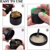 Custom logo Metal Stainless Steel 4 Piece Layers Modern Mini Black Hand Tobacco Herb Grinder Crusher Smoking Herbal