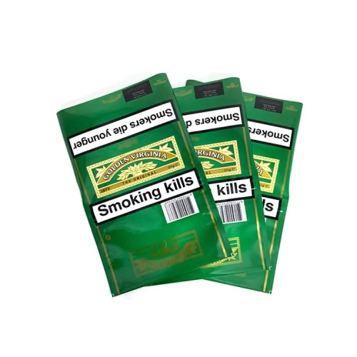 Cheap Custom Print Empty 30g 50g Envelope Amber Tobacco Leaf Packaging Plastic Hand Rolling Tobacco Zipper Pouch
