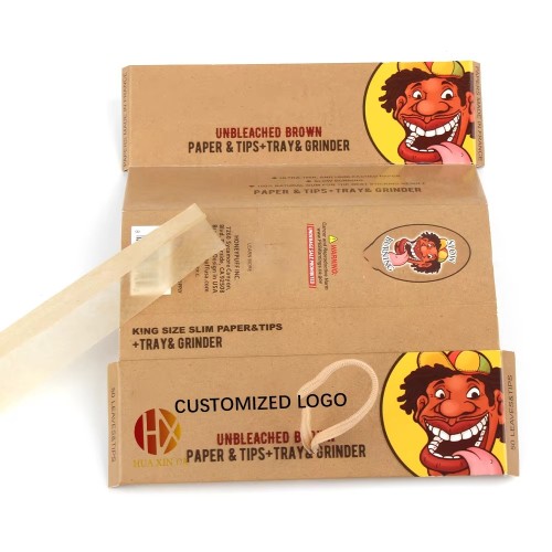 Rolling Paper 1 1/4 Size Clear Transparent Cellulose Paper Custom Rolling Paper With Filter Tips Wide Booklet
