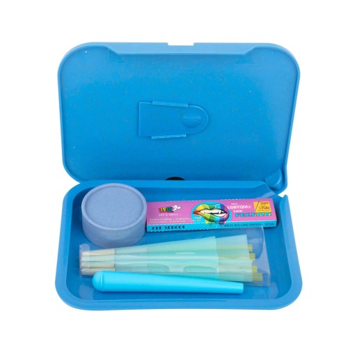 5-in-1 Eco-Friendly Biodegradable Manual Rolling Tray Set Portable Plastic for Smoking Kit