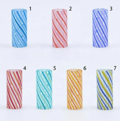 12 X 30 mm Round Shape New Design Glass Cigar Filter Tips for Rolling Paper Packing