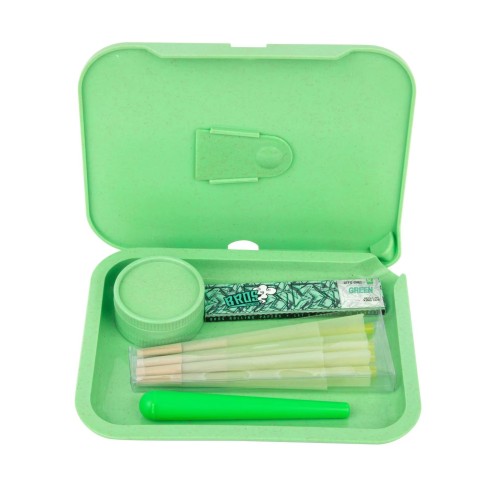 5-in-1 Eco-Friendly Biodegradable Manual Rolling Tray Set Portable Plastic for Smoking Kit