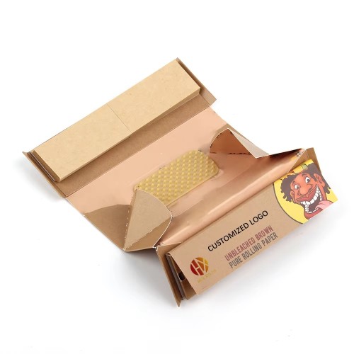 Rolling Paper 1 1/4 Size Clear Transparent Cellulose Paper Custom Rolling Paper With Filter Tips Wide Booklet