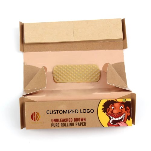 Rolling Paper 1 1/4 Size Clear Transparent Cellulose Paper Custom Rolling Paper With Filter Tips Wide Booklet