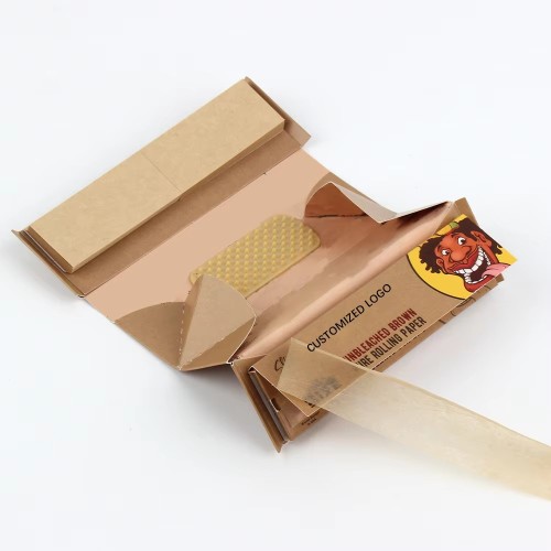 Rolling Paper 1 1/4 Size Clear Transparent Cellulose Paper Custom Rolling Paper With Filter Tips Wide Booklet