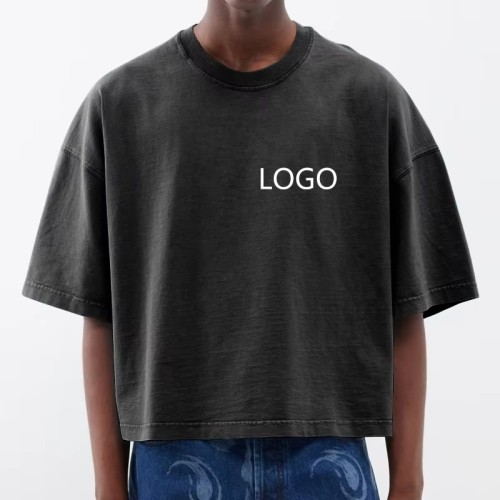 Screen Printing Graphic t Shirts Drop Shoulder Heavyweigh T-shirt Manufacturer Cotton Tee