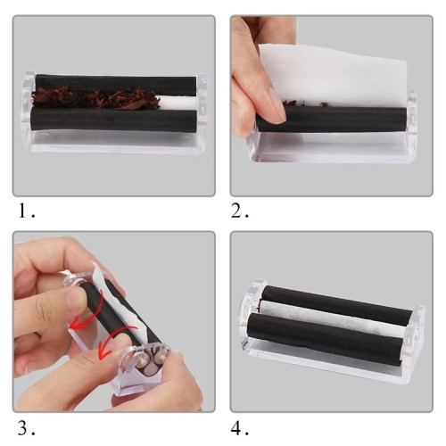 Manual Potable Cigarette Roller Machine Easy Tobacco Rolling Maker Cigarettes Device Smoking Roller