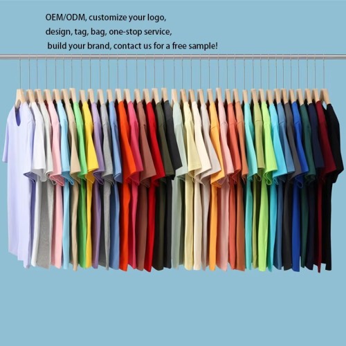 Factory Wholesale Custom Your Brand logo 100% Cotton T-shirt Blank Men's T-shirt Plain Casual Men's T-shirt