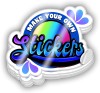 Custom Logo Stickers Customizable Waterproof Holographic Die Cut Stickers