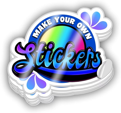 Custom Logo Stickers Customizable Waterproof Holographic Die Cut Stickers
