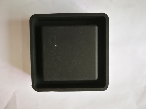 Custom Logo Hotel Bar Office Square Large Black White Silica Gel Ashtray