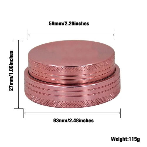 Manual Herb Grinder OEM/ODM Custom Logo 4 Layer Zinc Alloy Aluminium Premium Metal Tobacco Grinder