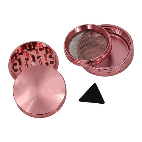 Manual Herb Grinder OEM/ODM Custom Logo 4 Layer Zinc Alloy Aluminium Premium Metal Tobacco Grinder