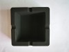 Custom Logo Hotel Bar Office Square Large Black White Silica Gel Ashtray