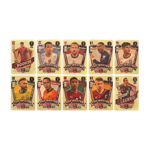 Pack Football Star Collection Trading Card Topps Football Star Trading Cards All-star Soccer Players Card