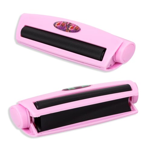 Cute Pink Plastic Cigarette Rolling Machine for 78mm Papers Pink Roller for Girls Custom Logo