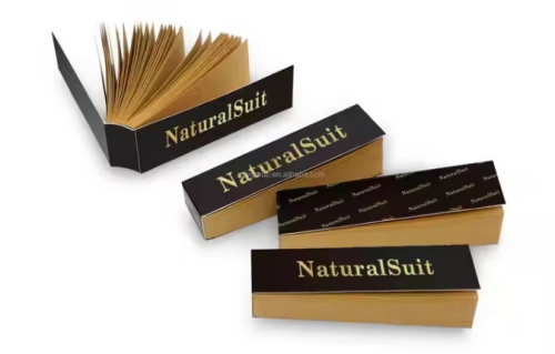 Custom Printed Flat Filter Crutch Booklets Paper Tips Customize Display Box