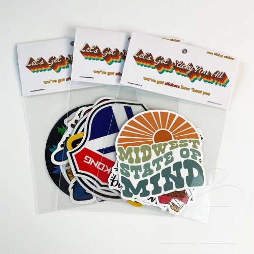 UV Resist Weatherproof Self-Adhesive Label Printing Durable Waterproof Custom PVC Vinyl Sticker