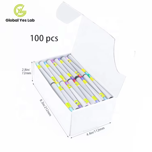 Wholesale Customizable Sizes and Color Pre Rolled Cone Paper with Glass Tips