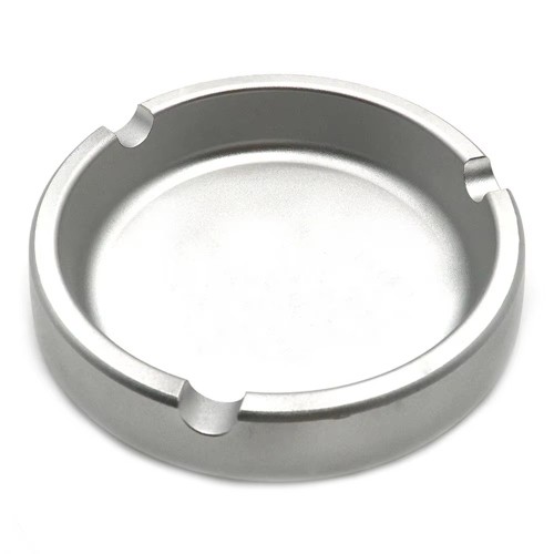 Eco-Friendly Reusable Round Ashtray Gold Wholesale Large Silicone Portable Free Custom Logo Cigar Ashtray