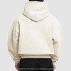 OEM Custom Drop Shoulder 100% Cotton Thick 500 Gsm Heavyweight Oversized Fit Cropped Boxy Hoodie for Men
