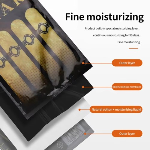 Customization Printing Pouches Humidity-proof Tobacco Cigar Bags Ziplock Cigar Packaging Bag