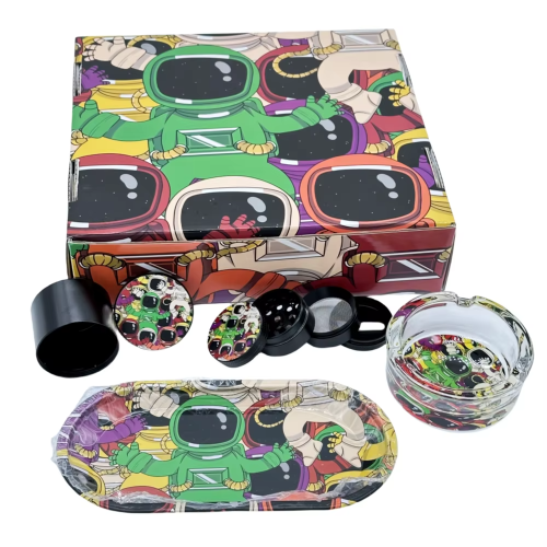 All in One Smoking Set Grinder Kit Tobacco Bag