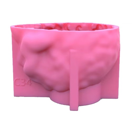 Easy Operating 3D Delicate Vines Leaves Wrapped Around Skull Head Halloween DIY Silicone Jar Ashtray Pot Mold