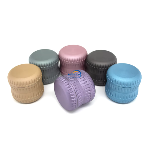 63mm Aluminum Custom logo Colorful Herb Grinder 4 Layer Scraper Grinder Tobacco