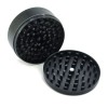 New Custom logo Black 75mm 3 Layers Zinc Alloy Metal Grinder Spice Grinder
