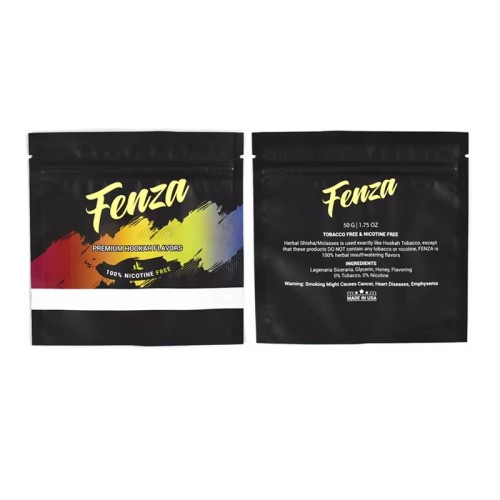 Custom Printed Black Plastic Foil Laminated Tobacco Cigar Packaging Zipper Flat Bags Cigar Wrap Mylar Ziplock Bag