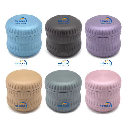 63mm Aluminum Custom logo Colorful Herb Grinder 4 Layer Scraper Grinder Tobacco