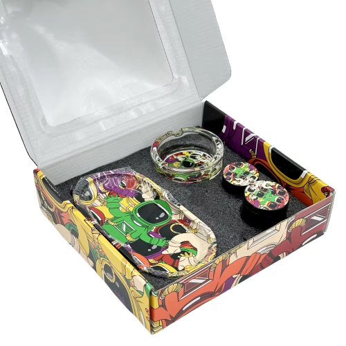 All in One Smoking Set Grinder Kit Tobacco Bag