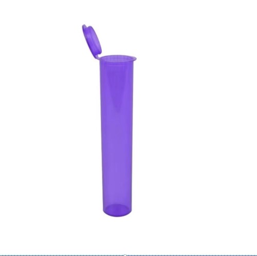 98mm 116mm J-Tube Plastic Vial Bottles POP TOP Pill Container With Child Resistant Cap