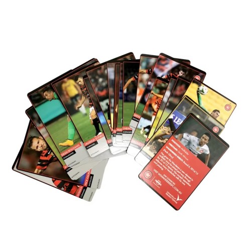 Custom Wholesale Printing Star Trading Game Card Art Paper Playing Cards Fun Game Collectable Football Trading Cards