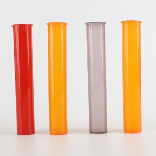 Pre-Rolling Tubes Plastic Child Proof Pop Top Tubes Medicine Packaging Plastic Vials