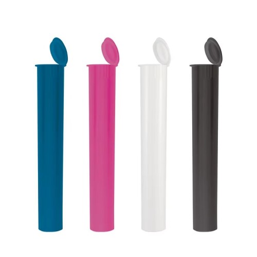 Pre-Rolling Tubes Plastic Child Proof Pop Top Tubes Medicine Packaging Plastic Vials