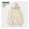 Teeplus 100% Cotton 350g Hoodie Casual Solid Pattern with Hooded Collar for Autumn Season