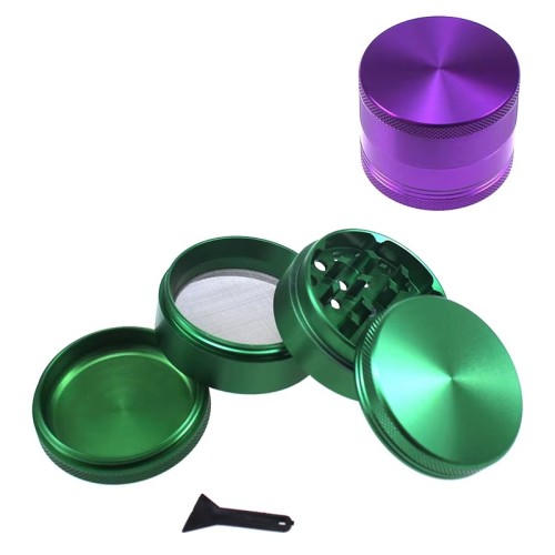 Good Price Custom logo Aluminium Alloy 55mm 4 Layers Tobacco Crusher Metal Grinder