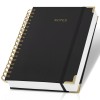 Factory Sale Hardcover Spiral Notebook Custom Designed Journal A5 Thick PU Leather Notebook with Customisable Logo
