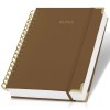 Factory Sale Hardcover Spiral Notebook Custom Designed Journal A5 Thick PU Leather Notebook with Customisable Logo