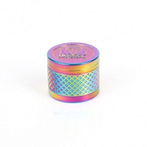Wholesale Hot Sale Custom Logo Colorful 3 Layers Zinc Alloy Metal Tobacco Smoking Herb Grinder
