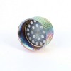 Wholesale Hot Sale Custom Logo Colorful 3 Layers Zinc Alloy Metal Tobacco Smoking Herb Grinder